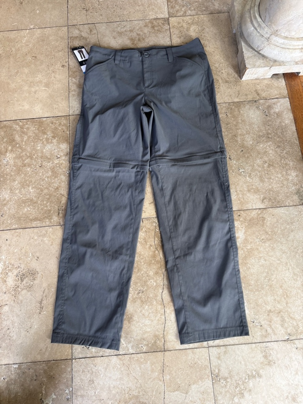EDDIE BAUER ladies gray size 10 convertible pants NWT converts into shorts - Picture 9 of 9